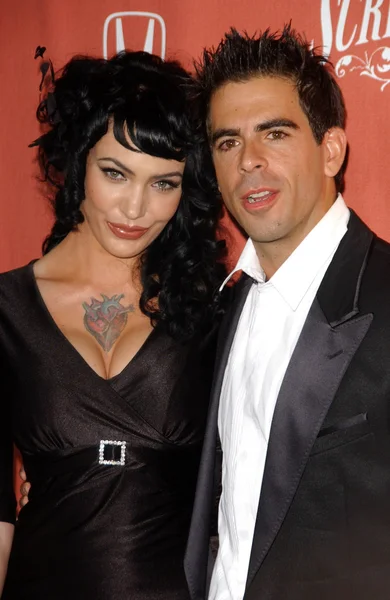 Eli roth und freund bei spike tv "scream 2007". griechisches theater, hollywood, ca. 19-10-07 — Stockfoto