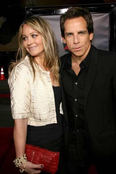 Christine taylor i ben stiller — Zdjęcie stockowe