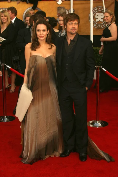 Angelina Jolie and Brad Pitt — Stock Photo, Image