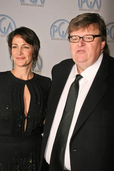 Michael Moore and friend — 图库照片