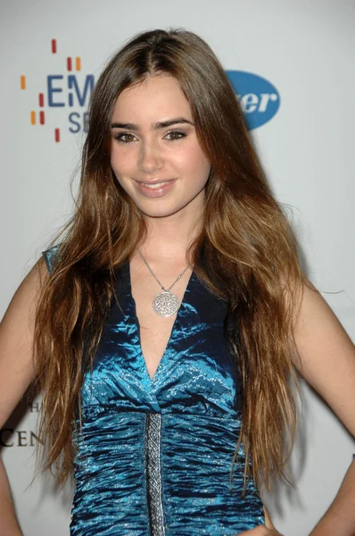 Lily Collins at the 15th Annual Race To Erase MS Charity Gala. Hyatt Regency Century Plaza, Century City, CA. 05-02-08 — ストック写真