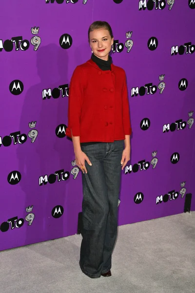 Emily VanCamp at Motorola's 9th Anniversary Party. The Lot, Hollywood, CA. 11-08-07 — Stock Photo, Image