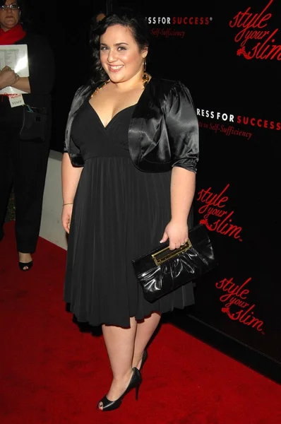 Nikki Blonsky at the Slimfast 'Style Your Slim' Party hosted by Rachel Hunter. Boulevard 3, Hollywood, CA. 01-08-08 — Stock fotografie