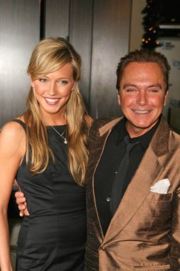 Katie cassidy ve david cassidy 9 yıllık aile TV Ödülleri yemekte. Beverly hilton hotel, beverly hills, ca. 11-28-07