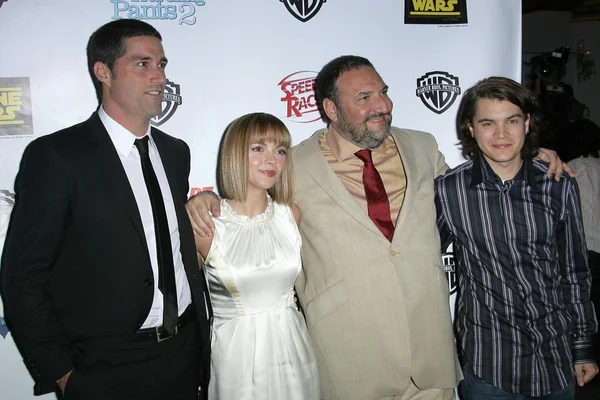 Matthew Fox and Christina Ricci with Joel Silver and Emile Hirsch — 图库照片