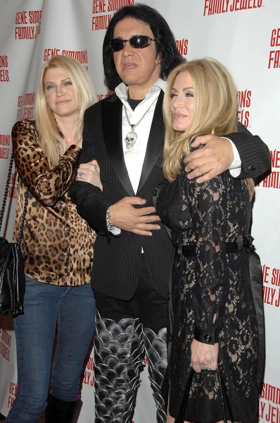 Tracy tweed z gene simmons i shannon tweed — Zdjęcie stockowe