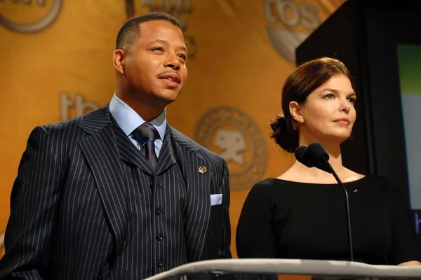 Terrence Howard e Jeanne Tripplehorn — Foto Stock