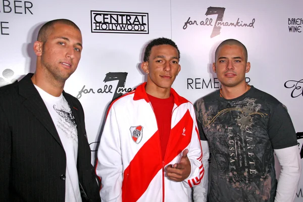 Christian De Marco with Khleo Thomas and Oliver Epps — Zdjęcie stockowe