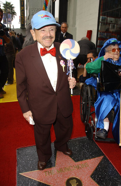 Jerry Maren at a ceremony honoring the Munchkins with a star on the Hollywood Walk of Fame. Hollywood Boulevard, Hollywood, CA. 11-20-07