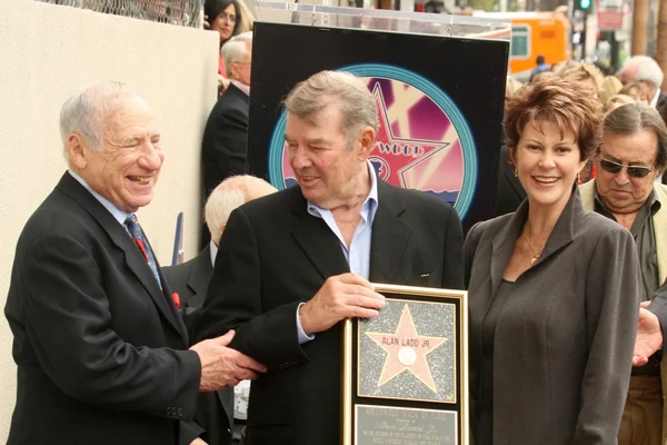 Mel Brooks and Alan Ladd Jr. at the award ceremony honoring Alan Ladd Jr. with a star on the Hollywood Walk of Fame. Hollywood Blvd., Hollywood, CA. 09-28-07 — ストック写真