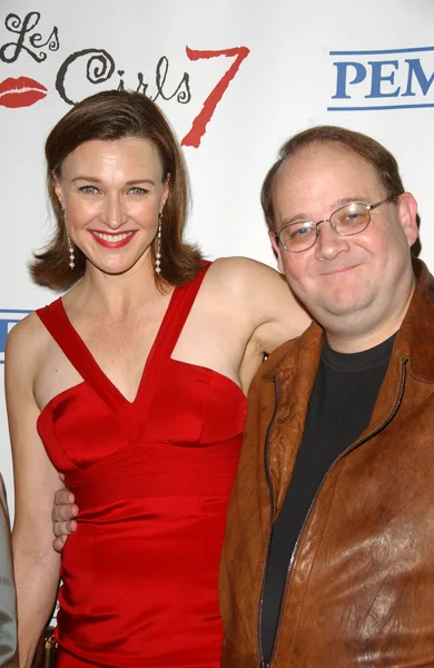 Brenda Strong and Marc Cherry at the Seventh Annual All-Star "Les Girls" to benefit The National Breast Cancer Coalition Fund. Avalon Hollywood, Hollywood, CA. 10-08-07 — Stock Photo, Image