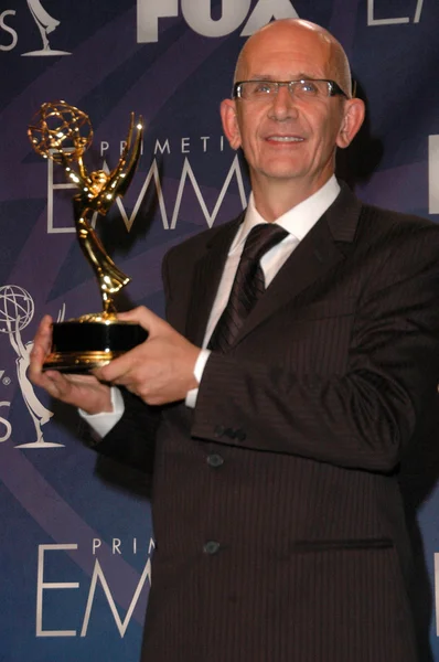 Offene Gelassenheit im Presseraum bei den 59. Primetime-Emmy-Awards. das Auditorium des Schreins, los angeles, ca. 16.09.07 — Stockfoto