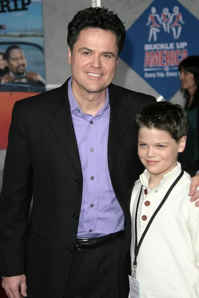 Donny Osmond e filho — Fotografia de Stock