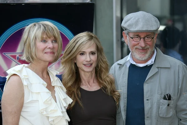 Kate Capshaw, Holly Hunter y Steven Speilberg — Foto de Stock