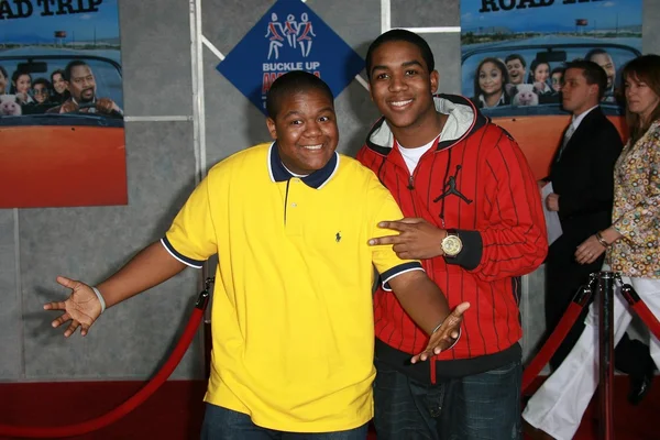 Kyle massey och christopher massey — Stockfoto