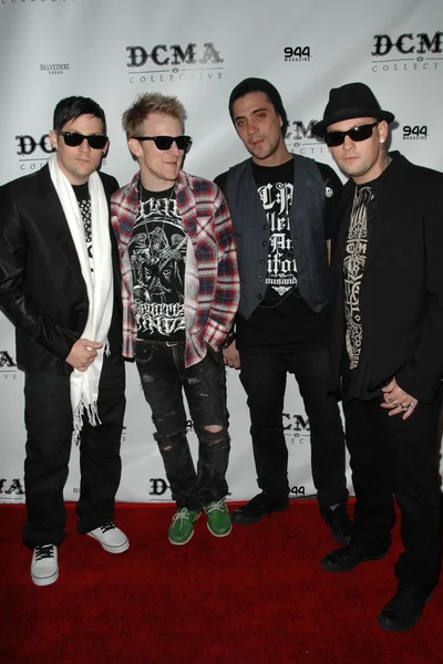 Joel Madden with Josh Madden and Benji Madden — ストック写真