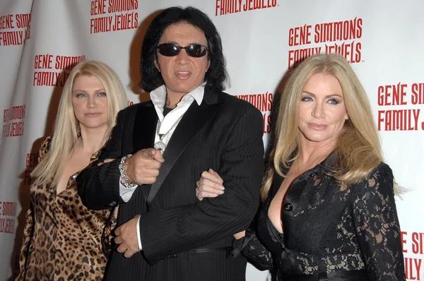 Tracy Tweed with Gene Simmons and Shannon Tweed — Stock Photo, Image