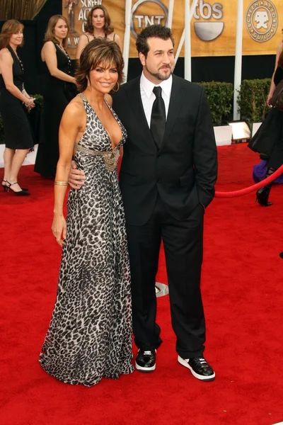 Lisa Rinna și Joey Fatone — Fotografie, imagine de stoc