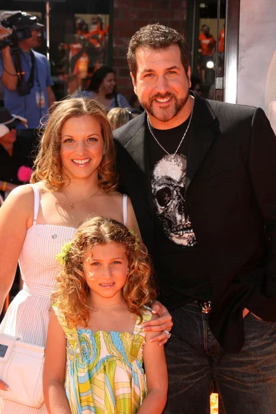 Joey Fatone ve aile — Stok fotoğraf