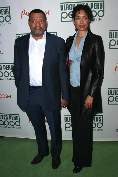 Laurence Fishburne e Gina Torres — Fotografia de Stock