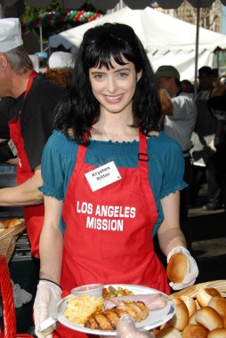 los angeles görev Noel yemeğinin evsizler krysten ritter. Los angeles misyonu, los angeles, ca. 12-24-07