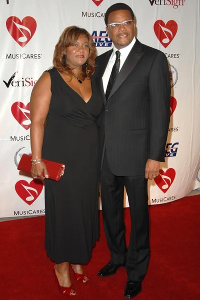 Juiz Greg Mathis e esposa Linda — Fotografia de Stock