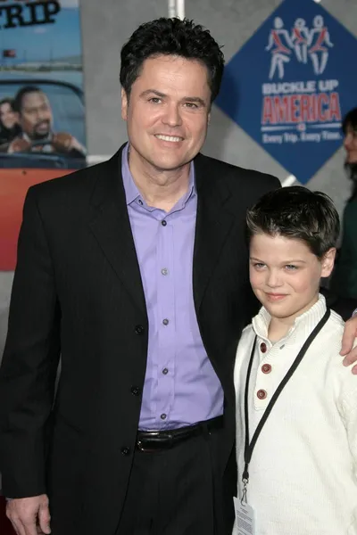 Donny Osmond and son — Stock Photo, Image