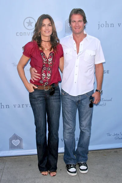 Cindy crawford ve rande gerber — Stok fotoğraf