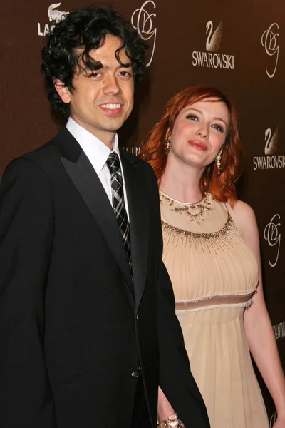 Christina Hendricks and friend — ストック写真