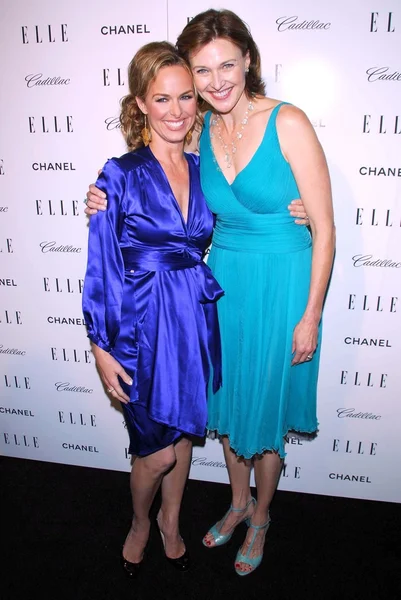 Melora hardin und brenda strong bei der 14. alljährlichen women in hollywood party des elle magazins. Vier-Jahreszeiten-Hotel, Biberhügel, ca. 15-10-07 — Stockfoto