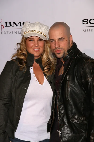 Chris Daughtry e esposa Deanna — Fotografia de Stock