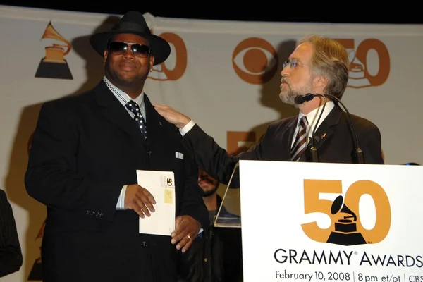 Jimmy Jam e Neil Portnow — Foto Stock