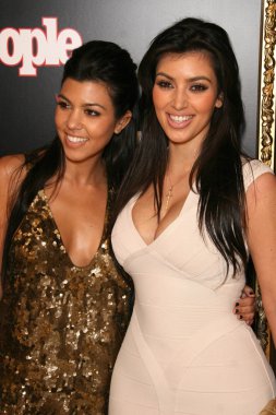 Kourtney Kardashian and Kim Kardashian clipart