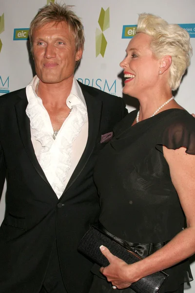 Dolph Lundgren and Brigitte Nielsen — Stock Photo, Image