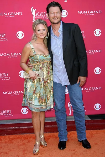 Miranda Lambert and Blake Shelton — Stock Photo, Image