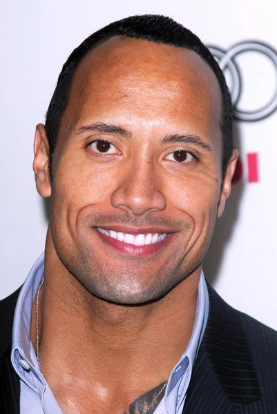 Dwayne Johnson di AFI Fest 2007 pemutaran perdana "Southland Tales". Arclight Cinemas, Hollywood, CA. 11-02-07 — Stok Foto