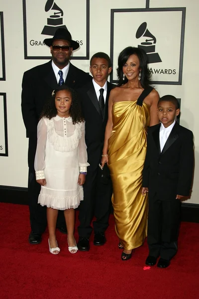 Jimmy Jam and family — Stock Photo, Image