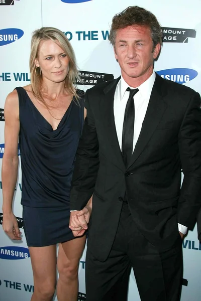 Robin Wright Penn, Sean Penn — Stock Photo, Image