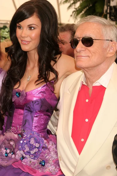 Jayde nicole και hugh m. hefner — Φωτογραφία Αρχείου