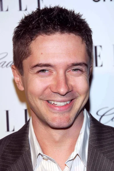 Topher Grace Przewodniczący — Zdjęcie stockowe