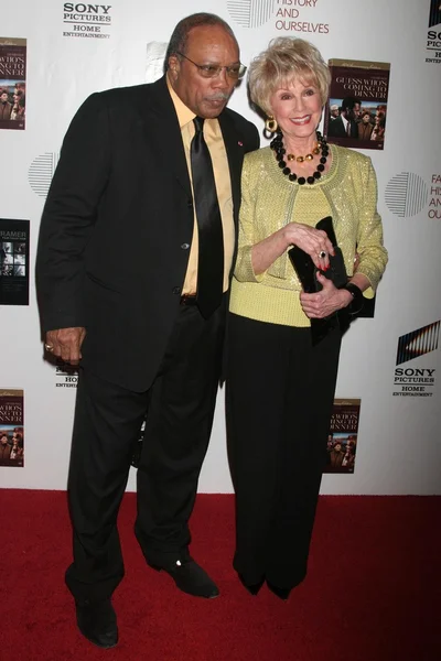 Quincy jones ve karen kramer keskin — Stok fotoğraf