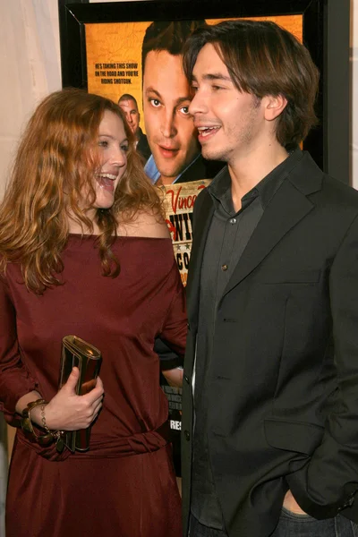 Drew Barrymore e Justin Long — Foto Stock