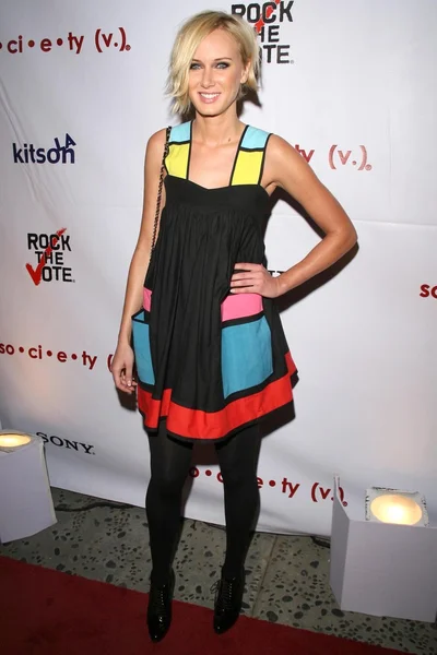 Kimberly Stewart en el Rock The Vote By Society Launch Party organizado por Christina Aguilera. Kitson, West Hollywood, CA. 11-13-07 — Foto de Stock