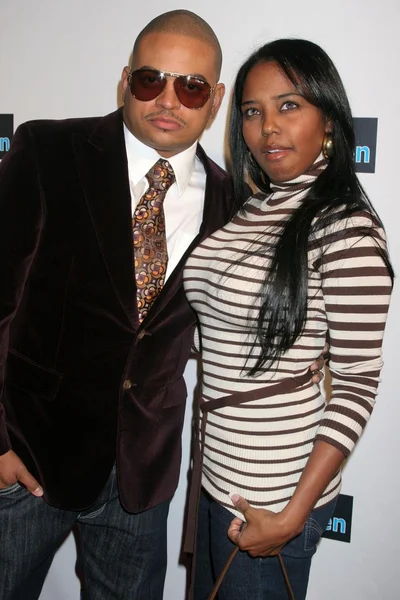 Chris Stokes and Shar Jackson at the Christopher Brian Resort Collection Launch Party presented by Kitson Men. Kitson Men, West Hollywood, CA. 12-04-07 — 图库照片