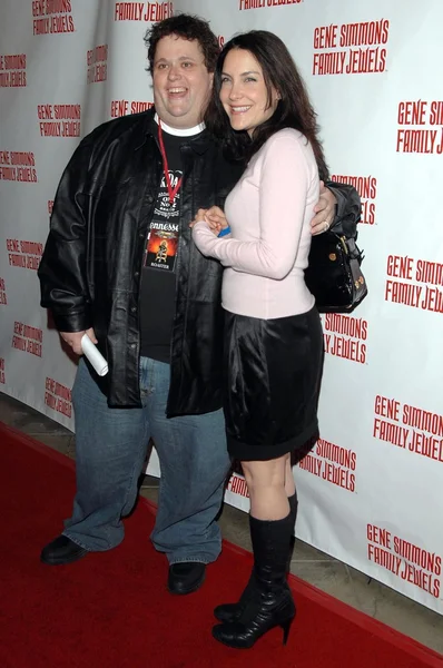 Ralphie Mayıs ve karısı Lahna, Gene Simmons kızartma barındırılan tarafından Jeffrey Ross. Key Club, West Hollywood, Ca. 11 / 27 / 07 — Stok fotoğraf