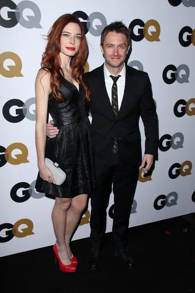 Chloe Dykstra, Chris Hardwick at the GQ Men Of The Year Party, Chateau Marmont, West Hollywood, CA 11-13-12 — Stok fotoğraf