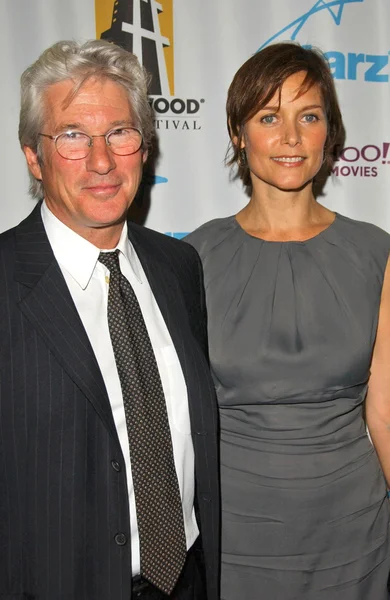 Richard gere och carey lowell — Stockfoto