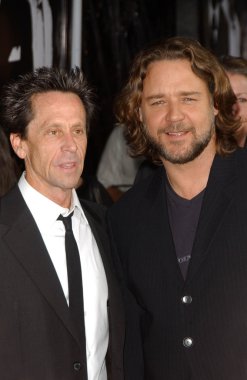 Brian grazer ve russell crowe, ABD'li gangster bir sanayi tarama. Arclight hollywood, hollywood, ca. 10 / 29 / 07