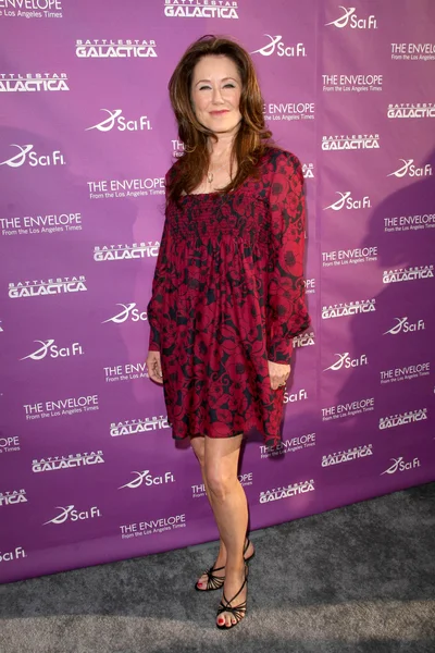 Mary McDonnell en la celebración exclusiva de "Battlestar Galactica". Cinerama Dome, Hollywood, CA. 06-11-08 — Foto de Stock