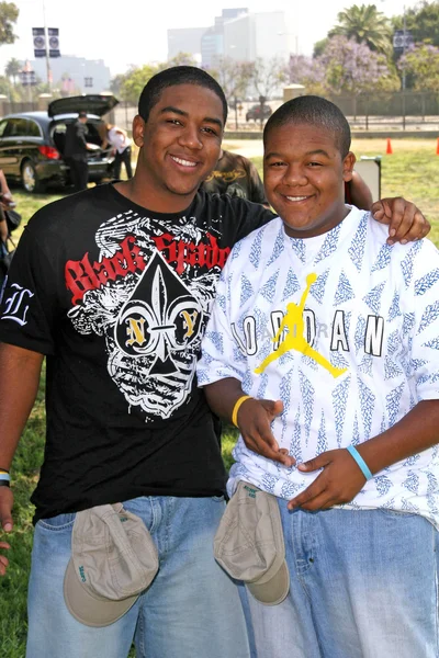 Christopher Massey and Kyle Massey — Stock Photo, Image